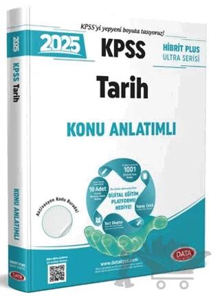 2025 KPSS Hibrit Plus Ultra Serisi Tarih Konu Anlatımlı – Komisyon – Data Yayınları kitap kapağı