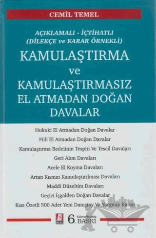 Kamulaştırma ve Kamulaştırmasız El Atmadan Doğan Davalar