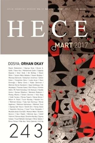 Hece Aylık Edebiyat Dergisi Sayı: 243 - Mart 2017