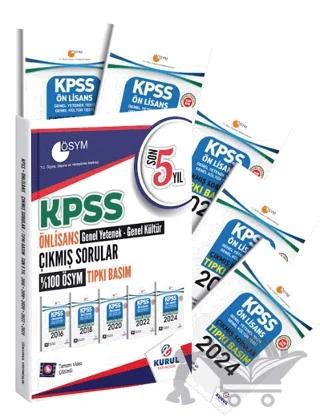 KPSS Önlisans GYGK Son 5 Yıl Tıpkı Basım Çıkmış Sorular