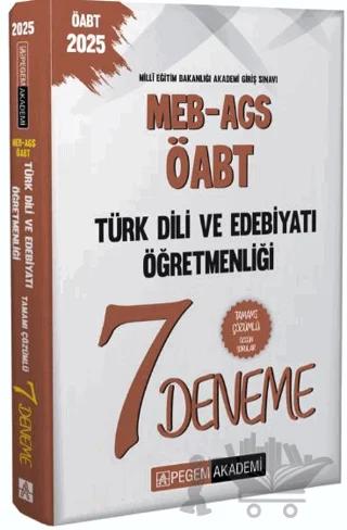2025 MEB-AGS-ÖABT Türk Dili Ve Edebiyatı Öğretmenliği Tamamı Çözümlü 7 Deneme