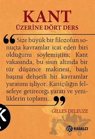 Kant Üzerine Dört Ders