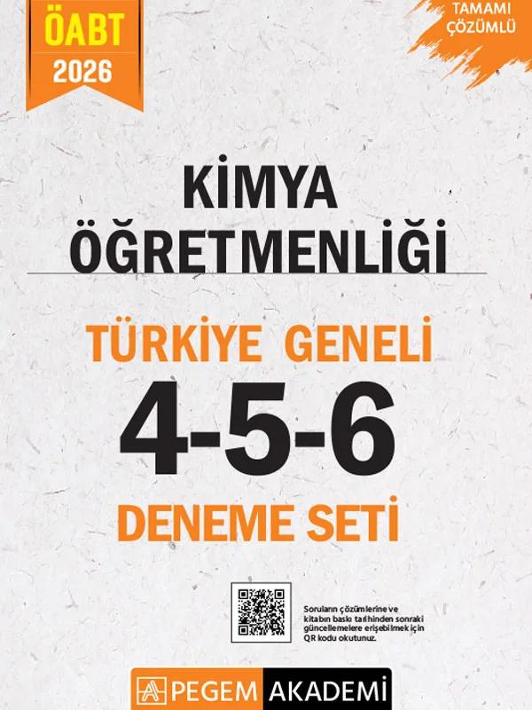 2026 MEB AGS ÖABT Kimya Öğretmenliği Tamamı Çözümlü Türkiye Geneli 4-5-6 (3'lü Deneme Seti)