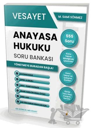Vesayet Anayasa Hukuku Soru Bankası – M. Sami Sönmez – Pelikan Tıp Teknik Yayıncılık kitap kapağı