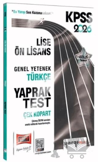 2026 KPSS Lise-Ön Lisans Genel Yetenek Türkçe Çek Kopart Yaprak Test