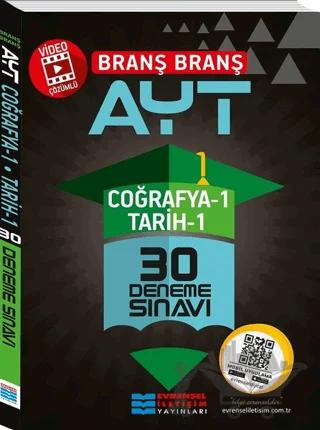 AYT Branş Branş Video Çözümlü Coğrafya-1 Tarih-1 30 Deneme Sınavı