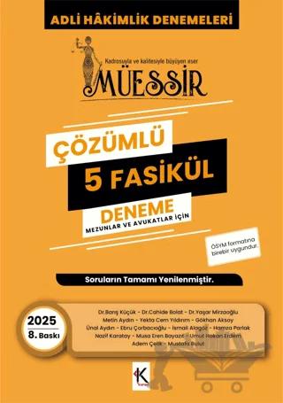 Müessir Adli Hakimlik Denemeleri - 2025 Çözümlü 5 Deneme
