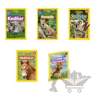 National Geographic Kids Okuma Kitapları Seviye 1 Tatlı Hayvanlar Seti 5 Kitap