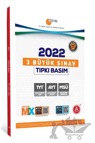 3 Büyük Sınav AYT TYT MSÜ Tıpkı Basım 2022