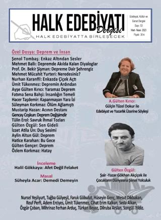 Halk Edebiyatı Dergisi Sayı: 53 Mart - Nisan 2023