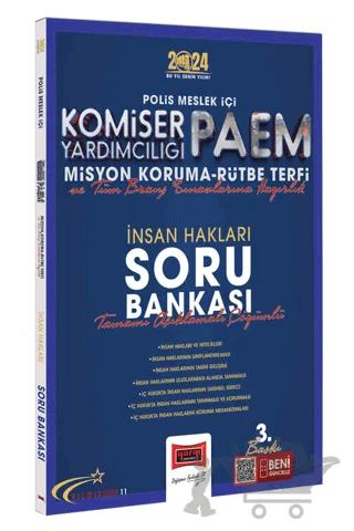 2024 Polis Meslek İçi PAEM Komiser Yardımcılığı Misyon Koruma Rütbe Terfi ve Tüm Branş Sınavlarına Hazırlık Yıldız Serisi İnsan Hakları Soru Bankası