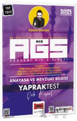 2025 MEB-AGS Anayasa ve Mevzuat Bilgisi Çek Kopart Yaprak Test