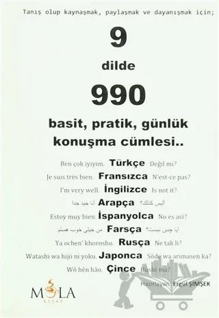 9 Dilde 990 Basit, Pratik, Günlük Konuşma Cümlesi