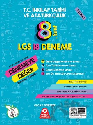 8. Sınıf Denemeye Değer TC İnkılap Tarihi ve Atatürkçülük LGS 18 Deneme