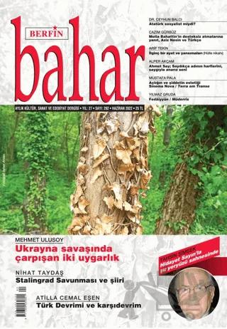 Berfin Bahar Aylık Kültür Sanat ve Edebiyat Dergisi Sayı: 292 Haziran 2022