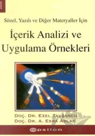 Sözel, Yazılı ve Diğer Materyaller İçin İçerik Analizi ve Uygulama Örnekleri