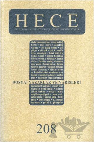 Hece Aylık Edebiyat Dergisi Sayı: 208