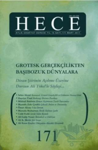 Hece Aylık Edebiyat Dergisi Sayı: 171 – Hece Dergisi kitap kapağı