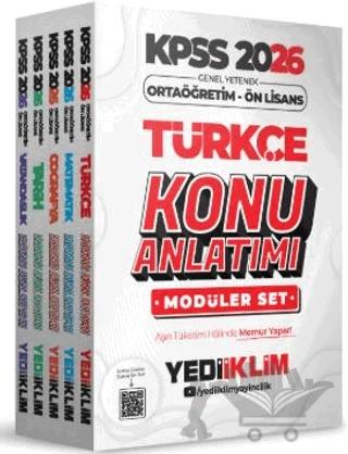 2026 KPSS Ortaöğretim Ön Lisans Genel Yetenek Konu Anlatımı Modüler Set