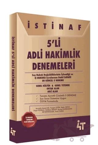İstinaf 5'li Adli Hakimlik Denemeleri