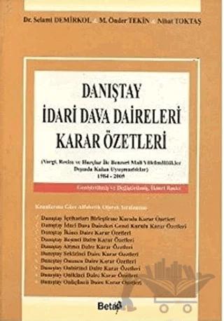 Danıştay İdari Dava Daireleri Karar Özetleri
