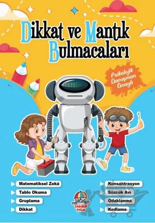 Dikkat Ve Mantık Bulmacaları - Mavi Kitap – Kolektif – Yağmur Çocuk kitap kapağı