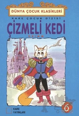 Çizmeli Kedi – Grimm Kardeşler – Kare Yayınları kitap kapağı