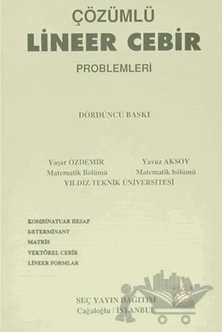 Çözümlü Lineer Cebir Problemleri
