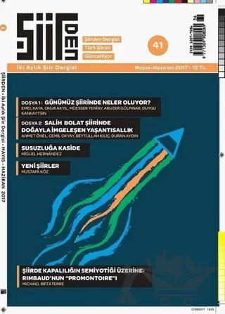 Şiirden İki Aylık Şiir Dergisi Sayı: 41 Mayıs-Haziran 2017
