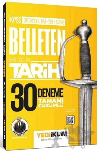 KPSS Ortaöğretim Ön Lisans Genel Kültür Belleten Tarih Tamamı Çözümlü 30 Deneme