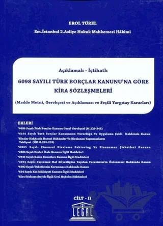 6098 Sayılı Türk Borçlar Kanunu'na Göre Kira Sözleşmeleri (2 Cilt Takım)