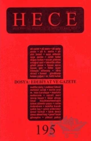 Hece Aylık Edebiyat Dergisi Sayı: 195