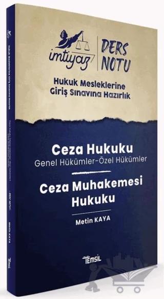 İmtiyaz HMGS Ders Notları Ceza Hukuku & Ceza Muhakemesi Hukuku