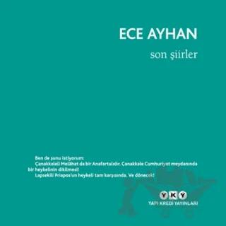 Son Şiirler – Ece Ayhan – Yapı Kredi Yayınları kitap kapağı