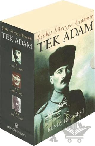Tek Adam Mustafa Kemal (3 Cilt Takım - Kutulu) – Şevket Süreyya Aydemir – Remzi Kitabevi kitap kapağı