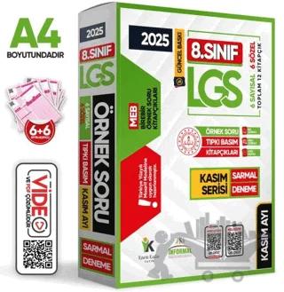 2025 8. Sınıf LGS Kasım Ayı MEB Örnek Soru Tıpkı Basım 6lı Sarmal Deneme Paketi Video/PDF Çözümlü