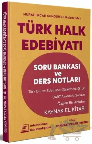 ÖABT Türk Dili ve Edebiyatı Türk Halk Edebiyatı Soru Bankası ve Ders Notları