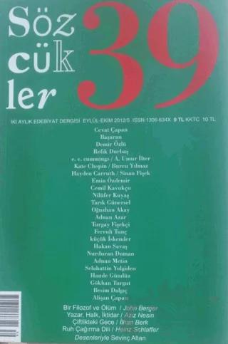 Sözcükler Dergisi Sayı: 39 Eylül - Ekim 2012