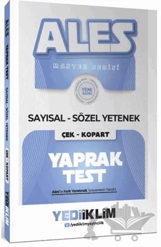 2027 ALES Master Serisi Sayısal Sözel Yetenek Çek Kopart Yaprak Test