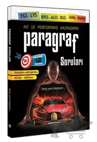 Hız ve Perfonmans Kazandıran Paragraf Soruları