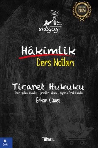 İmtiyaz Ticaret Hukuku Hakimlik Ders Notları