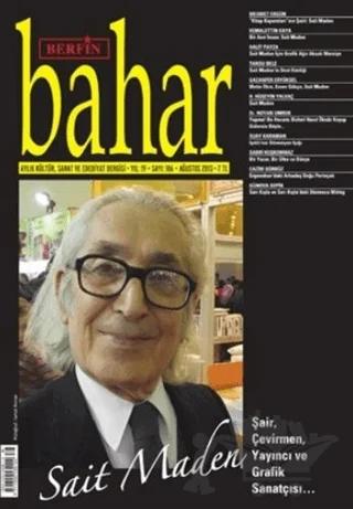 Berfin Bahar Aylık Kültür, Sanat ve Edebiyat Dergisi Sayı: 186
