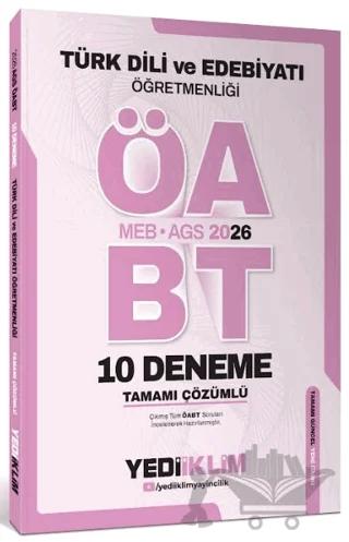 AGS ÖABT Türk Dili Ve Edebiyatı Öğretmenliği Tamamı Çözümlü 10 Deneme Sınavı