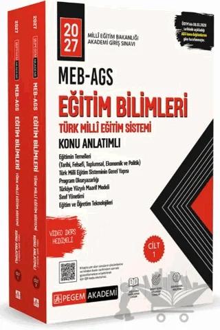 2027 MEB-AGS Eğitim Bilimleri ve Türk Milli Eğitim Sistemi Konu Anlatımlı (2 Cilt)