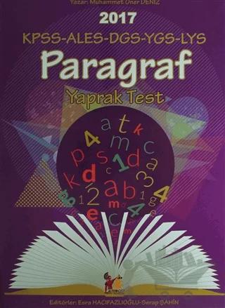 2017 KPSS ALES DGS YGS LYS Paragraf Yaprak Test