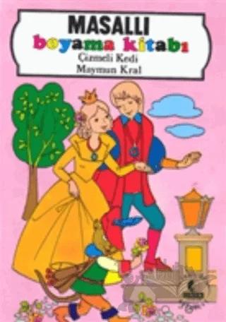Masallı Boyama Kitabı Çizmeli Kedi Maymun Kral