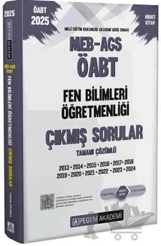 2025 MEB-AGS-ÖABT Fen Bilimleri Öğretmenliği Tamamı Çözümlü Çıkmış Sorular