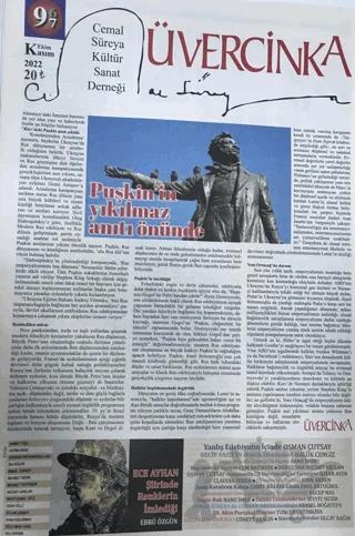 Üvercinka Dergisi: 96 - 97 Ekim - Kasım 2022