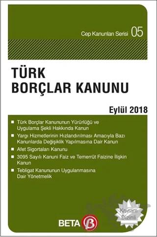 Türk Borçlar Kanunu (Eylül 2018)
