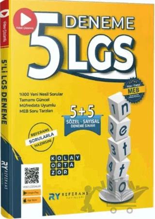 LGS Netto Tamamı Video Çözümlü 5 Fasikül Genel Deneme Seti Kolay - Orta - Zor